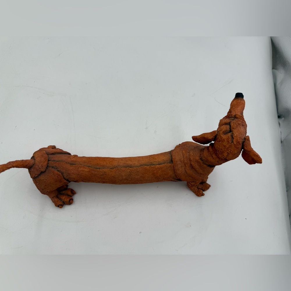 A Breed Apart Dachshund Dog Figurine Red Iggy Name Tag 2001 Country Artists Vtg. - Picture 3 of 10